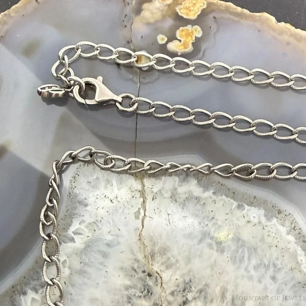 Carolyn Pollack Sterling Silver Swirl Decorated Enhancer 16